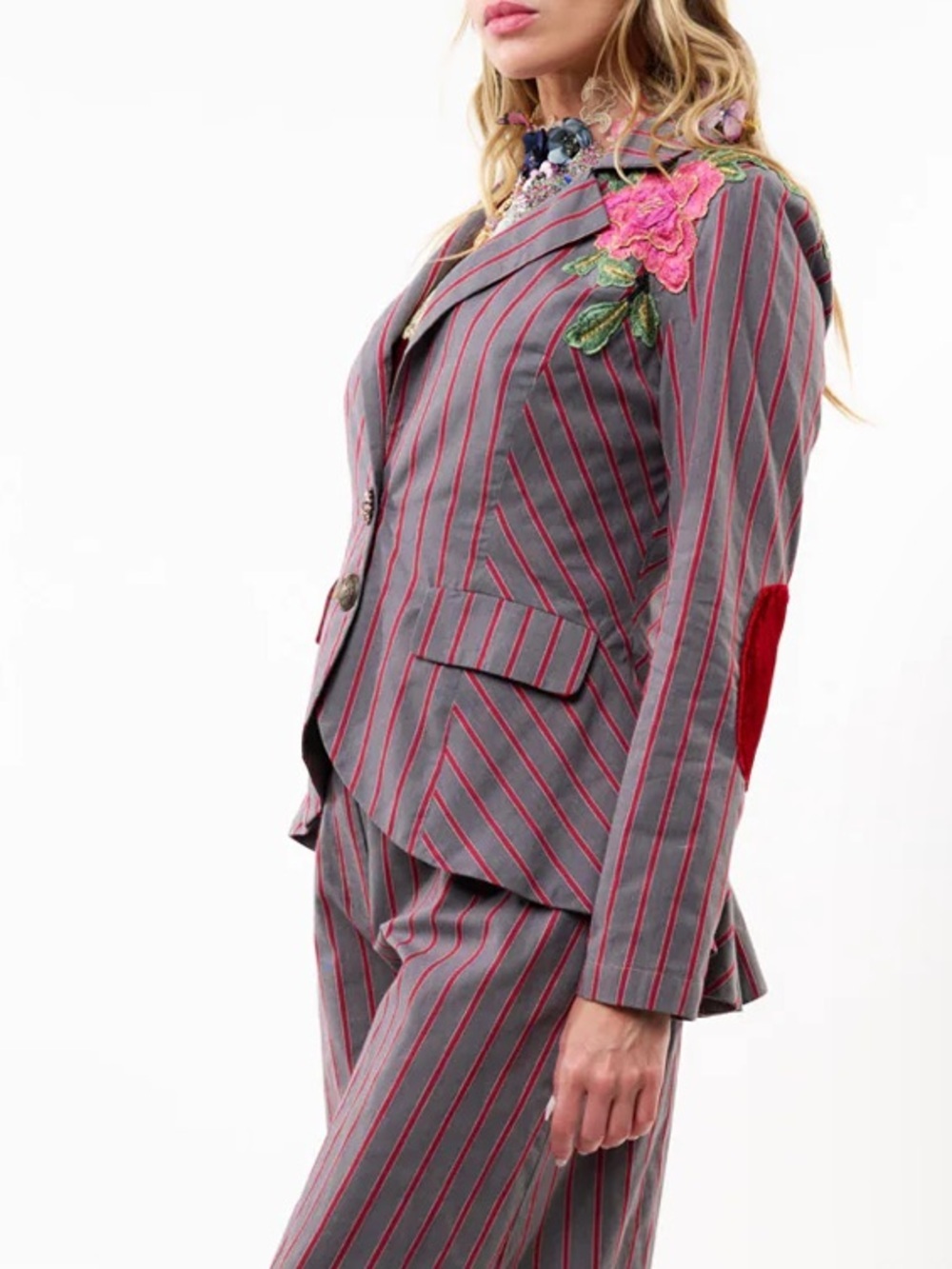 Aratta Silent Journey Statement Embroidered Blazer NWT - Picture 10 of 15